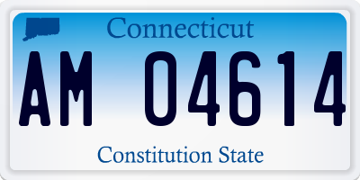 CT license plate AM04614