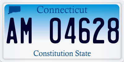 CT license plate AM04628