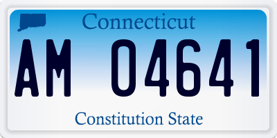 CT license plate AM04641