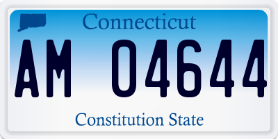 CT license plate AM04644