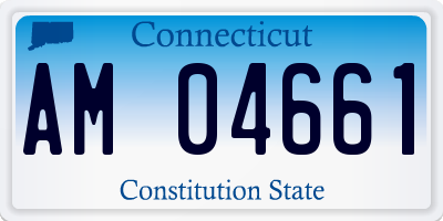 CT license plate AM04661