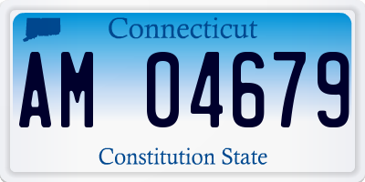 CT license plate AM04679