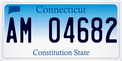 CT license plate AM04682