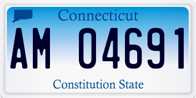 CT license plate AM04691