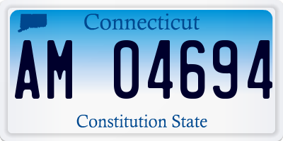CT license plate AM04694