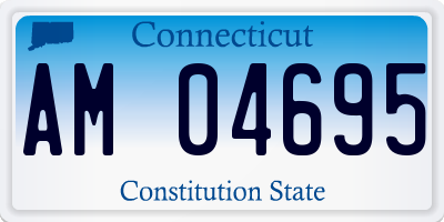 CT license plate AM04695