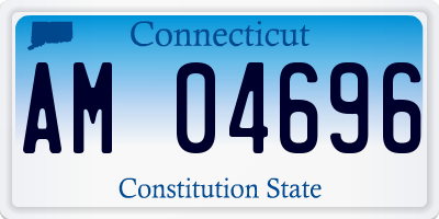 CT license plate AM04696