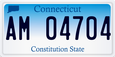 CT license plate AM04704