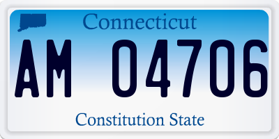 CT license plate AM04706