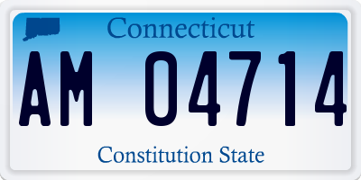 CT license plate AM04714