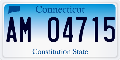 CT license plate AM04715