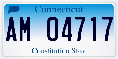 CT license plate AM04717
