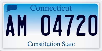 CT license plate AM04720