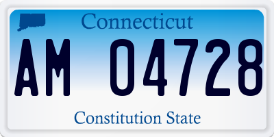 CT license plate AM04728
