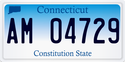 CT license plate AM04729