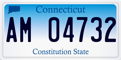 CT license plate AM04732