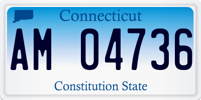 CT license plate AM04736