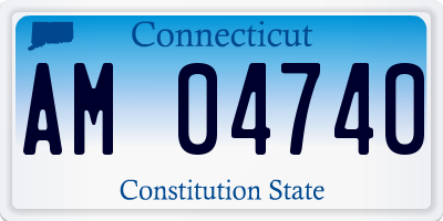 CT license plate AM04740