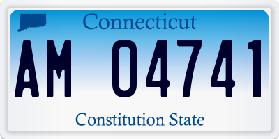 CT license plate AM04741