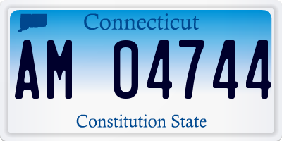 CT license plate AM04744