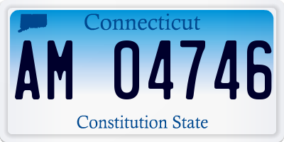 CT license plate AM04746