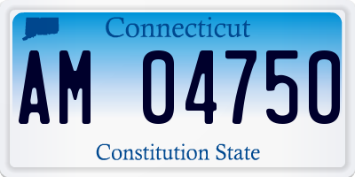 CT license plate AM04750