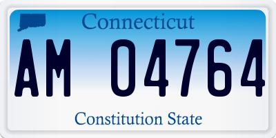 CT license plate AM04764