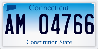 CT license plate AM04766