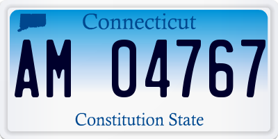 CT license plate AM04767