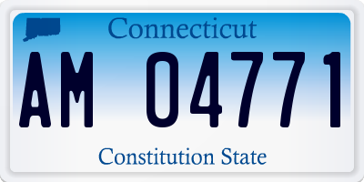 CT license plate AM04771
