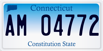CT license plate AM04772