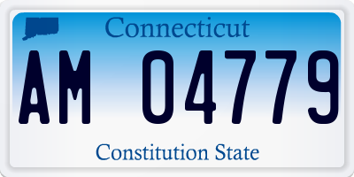 CT license plate AM04779