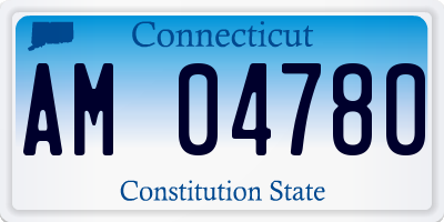 CT license plate AM04780