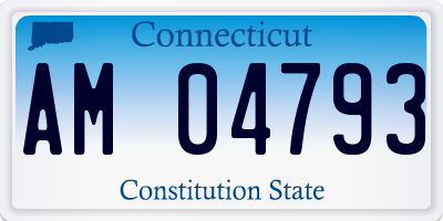 CT license plate AM04793