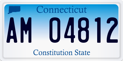 CT license plate AM04812
