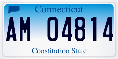 CT license plate AM04814