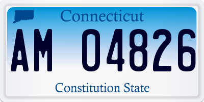CT license plate AM04826