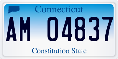 CT license plate AM04837