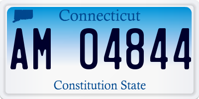 CT license plate AM04844