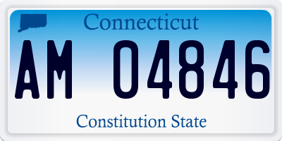 CT license plate AM04846