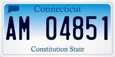 CT license plate AM04851