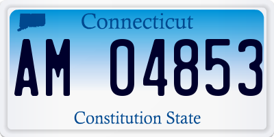 CT license plate AM04853