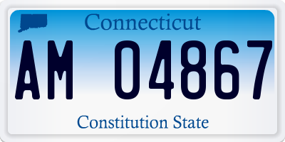 CT license plate AM04867