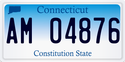 CT license plate AM04876