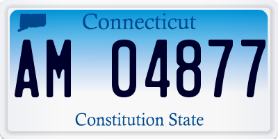 CT license plate AM04877