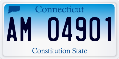 CT license plate AM04901