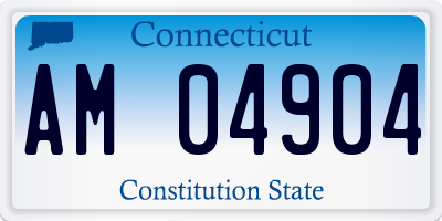 CT license plate AM04904
