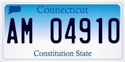 CT license plate AM04910