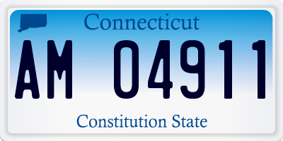 CT license plate AM04911