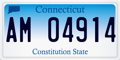 CT license plate AM04914